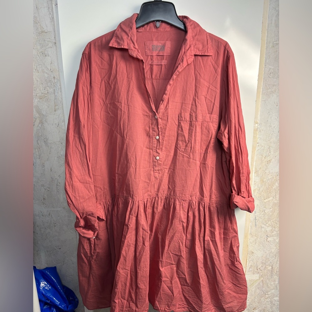GRAYSON The Changemaker Midi Dress in Rosewood sz‎ XL